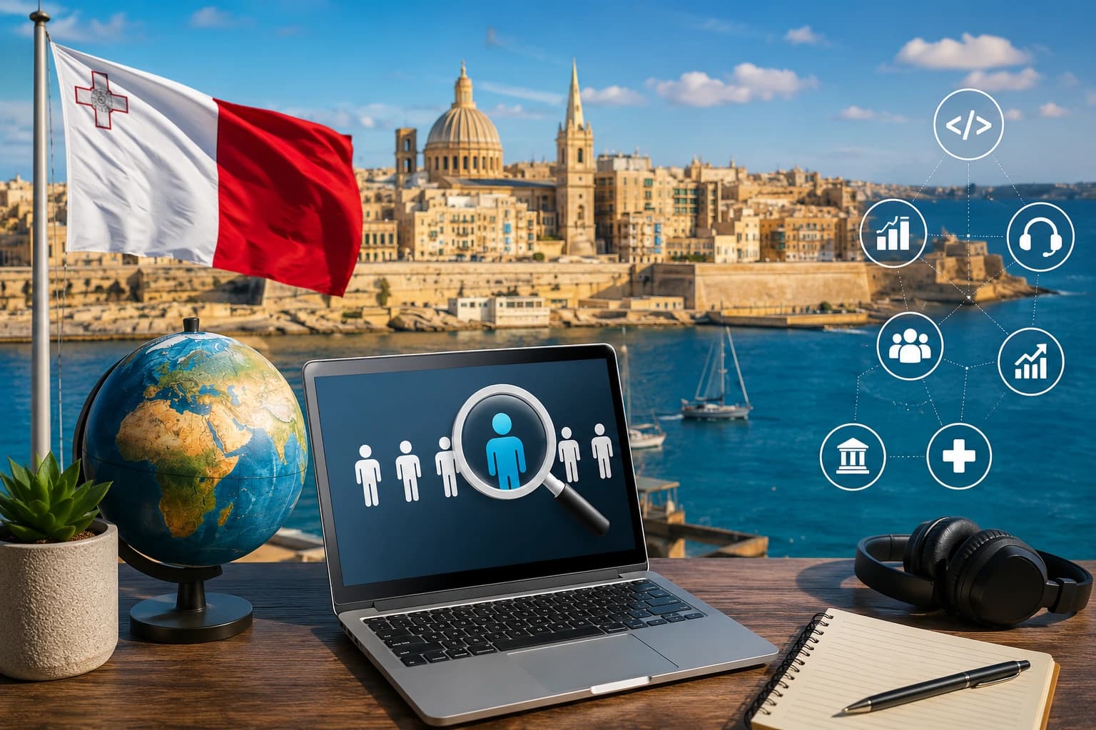Malta'da En Çok Aranan Meslekler 2026: Maaşlar, İş İmkanları ve Kariyer Rehberi kapak görseli