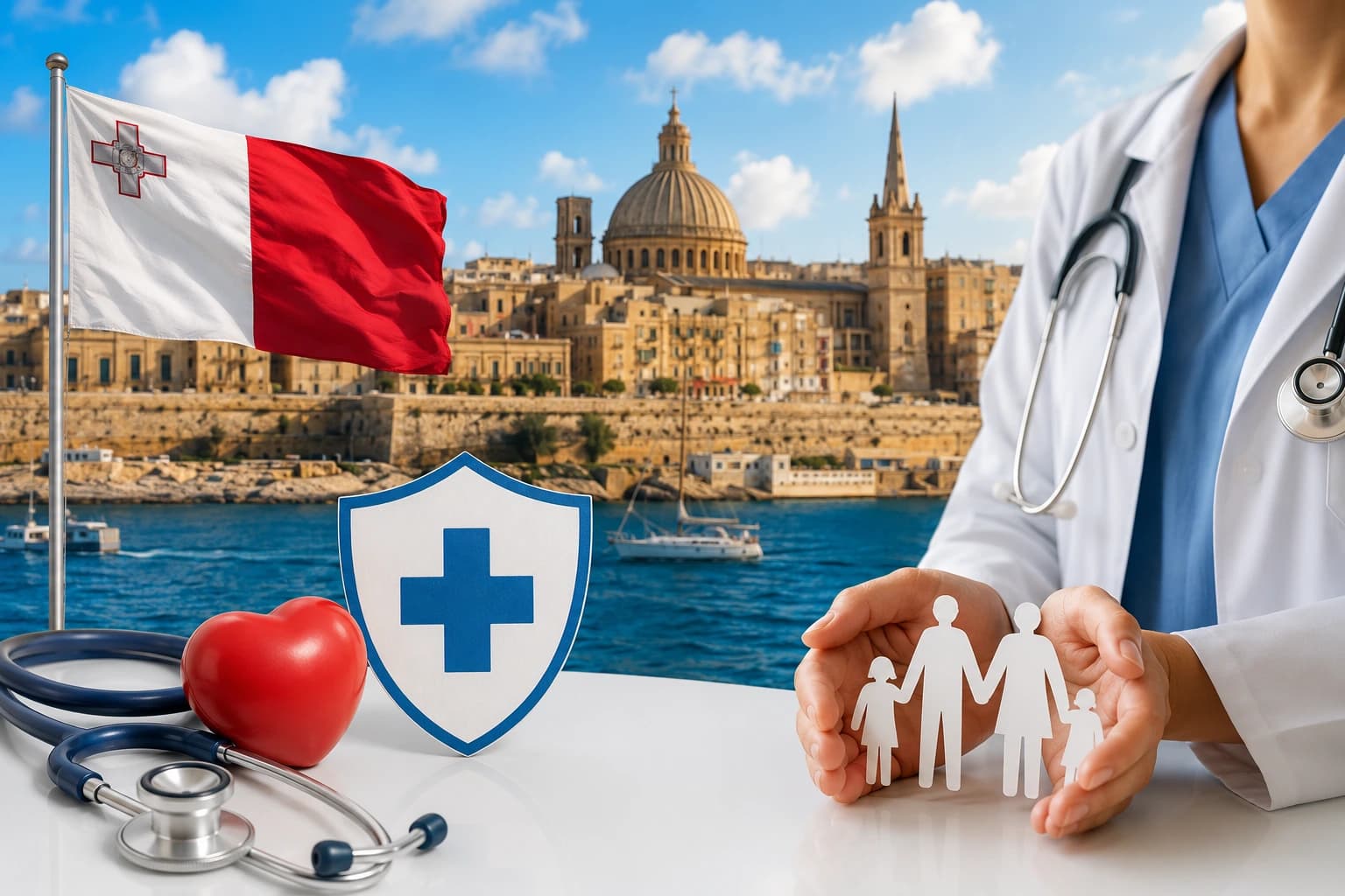 Malta'da Sağlık Sistemi Nasıl? 2026 Sağlık Hizmetleri ve Hastane Rehberi kapak görseli